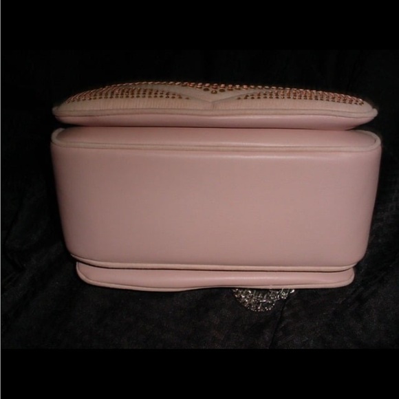 KARL LAGERFELD NWT Rhinestone BLING Shoulder Fleur Bag - Picture 5 of 7